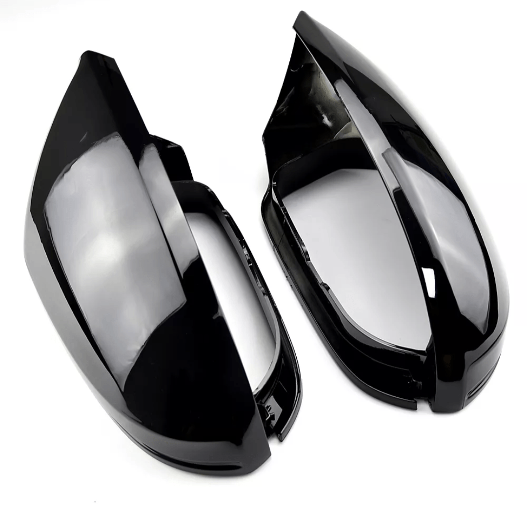 Glossy black mirror caps for Audi A6 S6 C7 (2011 to 2018)