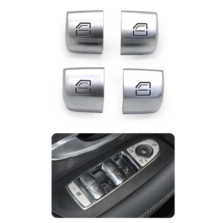 Set of Driver and Passenger window switch buttons for Mercedes-Benz E-Class W213 (2016-2022)