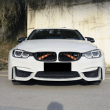 V-Brace Trim Vinyl Covers Front Grille Blue Red Yellow Green White Orange for BMW F, E and G-Series 2 / 3 / 4 / 5 / 6 / 7 F22 F30 F32 G20 G30 F10 F13 F01 BMW Euro Premium Parts