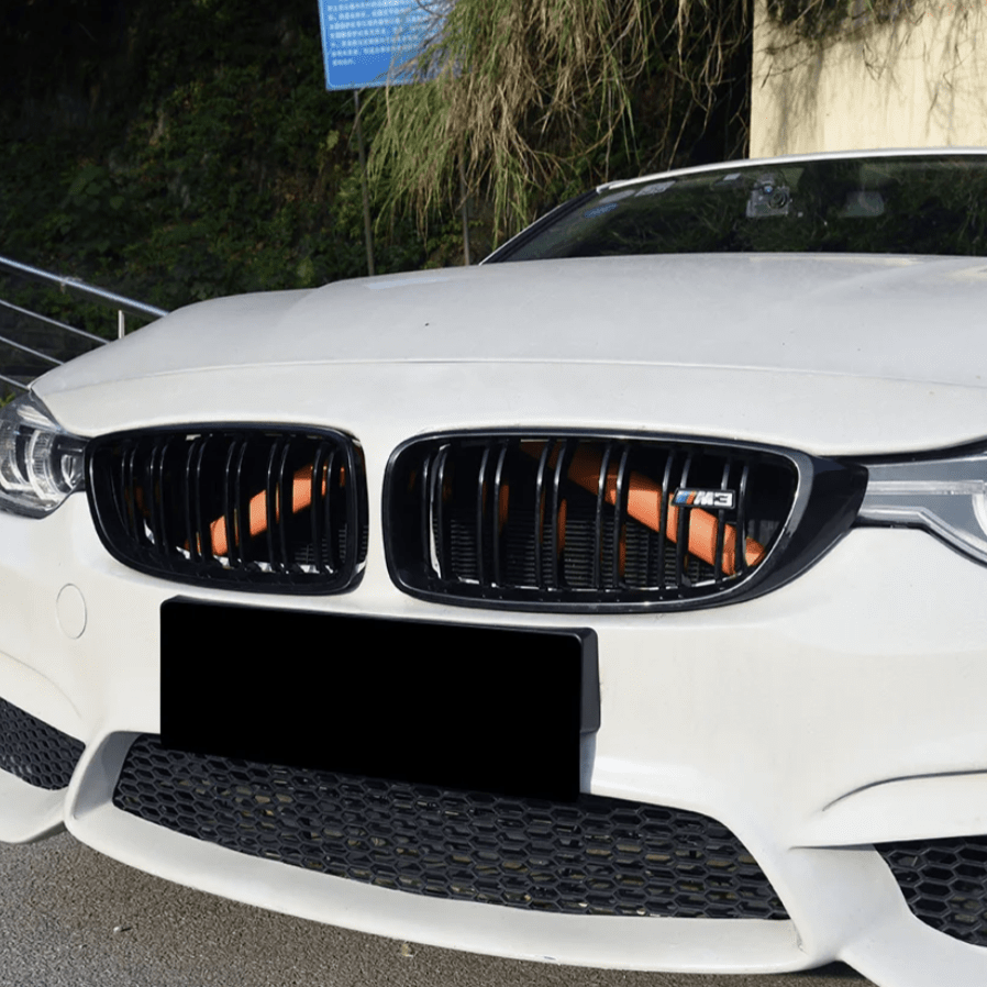 V-Brace Trim Vinyl Covers Front Grille Blue Red Yellow Green White Orange for BMW F, E and G-Series 2 / 3 / 4 / 5 / 6 / 7 F22 F30 F32 G20 G30 F10 F13 F01 BMW Euro Premium Parts