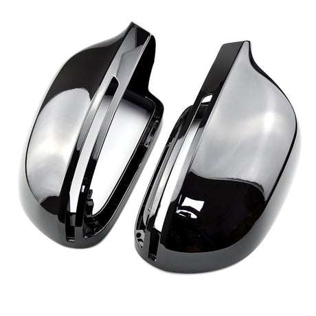 Glossy black mirror caps for Audi A6 C6 (2008 to 2010) Audi Euro Premium Parts Default Title
