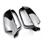 Glossy black mirror caps for Audi A6 C6 (2008 to 2010) Audi Euro Premium Parts