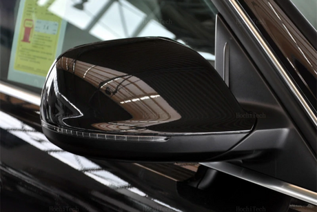 Glossy black mirror caps for Audi Q7 (2010 to 2015) Audi Euro Premium Parts