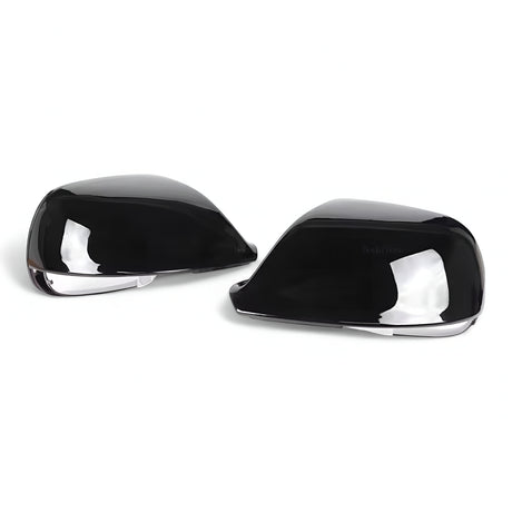Glossy black mirror caps for Audi Q7 (2010 to 2015) Audi Euro Premium Parts