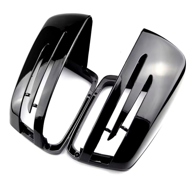 Glossy black mirror caps for Mercedes E-Class W212 (2010 to 2015) Mercedes-Benz Euro Premium Parts