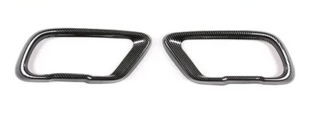 Glossy black sport exhaust tailpipes for BMW X5 G05 - 2018 to 2023 BMW Euro Premium Parts Carbon look