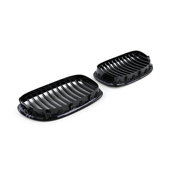 BMW 7 Series F01 F02 Glossy Black Front Grilles (2009 to 2015)