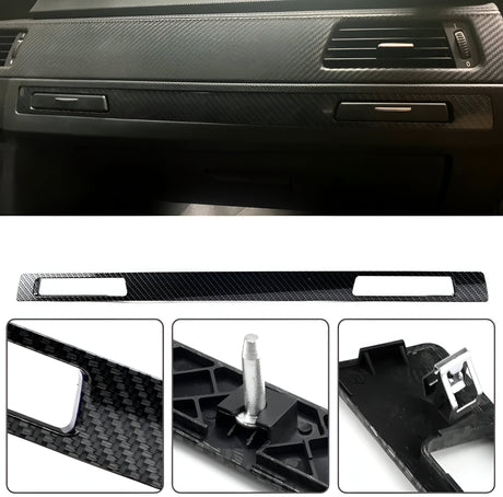 Interior passenger cupholder trim for BMW 3 Series E90 (2005 - 2012) BMW Euro Premium Parts Carbon look