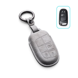 Alcantara Jeep Key Case and Key Chain – Protective Key Fob Cover Wrangeler Compass Renegade Patriot Cherokee Grand Cherokee