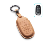 Alcantara Jeep Key Case and Key Chain – Protective Key Fob Cover Wrangeler Compass Renegade Patriot Cherokee Grand Cherokee