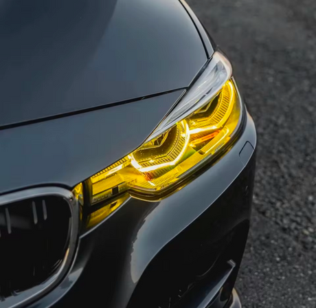LED Yellow CSL-Style DRL Angel Eyes Modules for BMW 3 Series F30 / M3 F80 (2011–2019) Euro Premium Parts