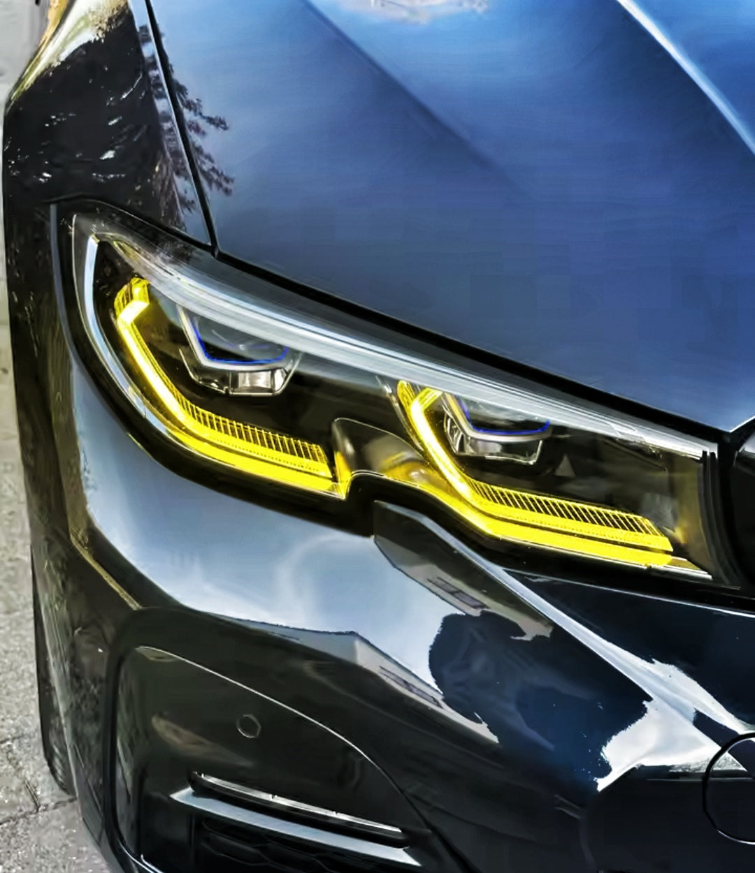 LED Yellow CSL-Style DRL Angel Eyes for BMW 4 Series G22 / M4 G82 (2020–2024) Euro Premium Parts