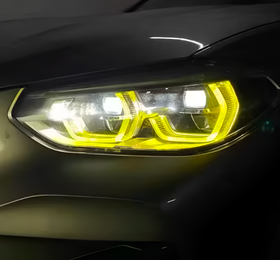 LED Yellow CSL-Style DRL Angel Eyes for BMW X3 G01 (2017–2024) Euro Premium Parts