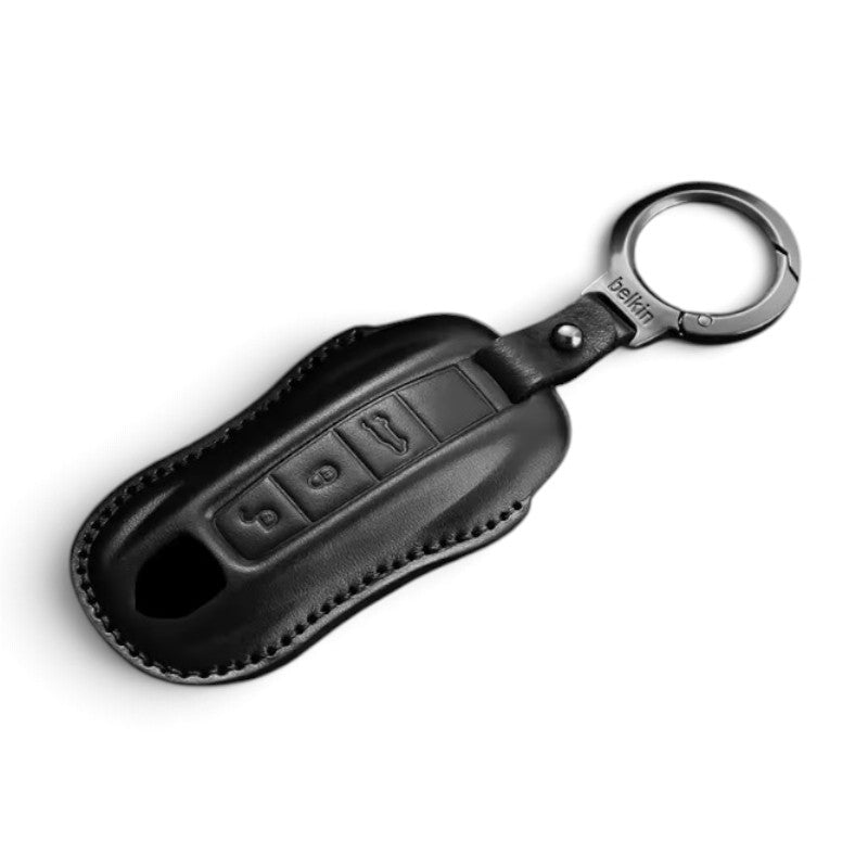 Leather Porsche Key Case – Protective Key Fob Cover For Porsche Cayenne Panamera Macan 911 Cayman Boxster