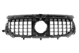 Black Front Panamericana Look Grille for Mercedes GLA H247 (2020 to 2026) Mercedes > Grilles Euro Premium Parts Black With AMG Package Facelift ('23 to '26)