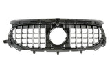 Black Front Panamericana Look Grille for Mercedes GLA H247 (2020 to 2026) Mercedes > Grilles Euro Premium Parts Chrome With AMG Package Facelift ('23 to '26)
