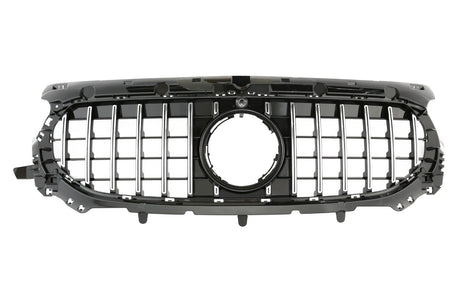 Black Front Panamericana Look Grille for Mercedes GLA H247 (2020 to 2026) Mercedes > Grilles Euro Premium Parts Chrome With AMG Package Facelift ('23 to '26)