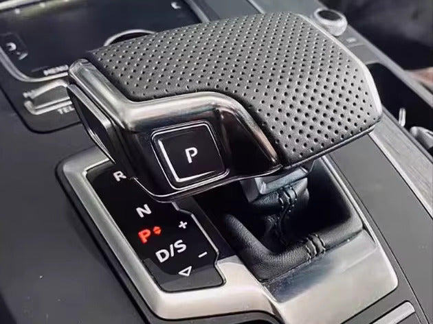Perforated Leather Auto Shifter knob trim for Audi Q7 (2019 to 2023) Euro Premium Parts