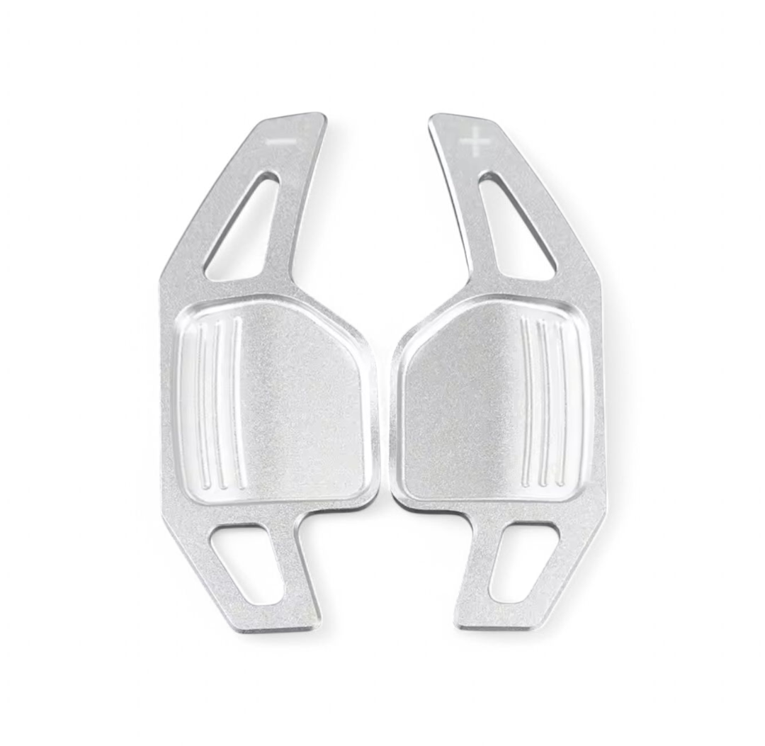 Performance steering wheel paddle shifters for Audi A6 and S6 C6 (2004 - 2011) Audi Euro Premium Parts Silver