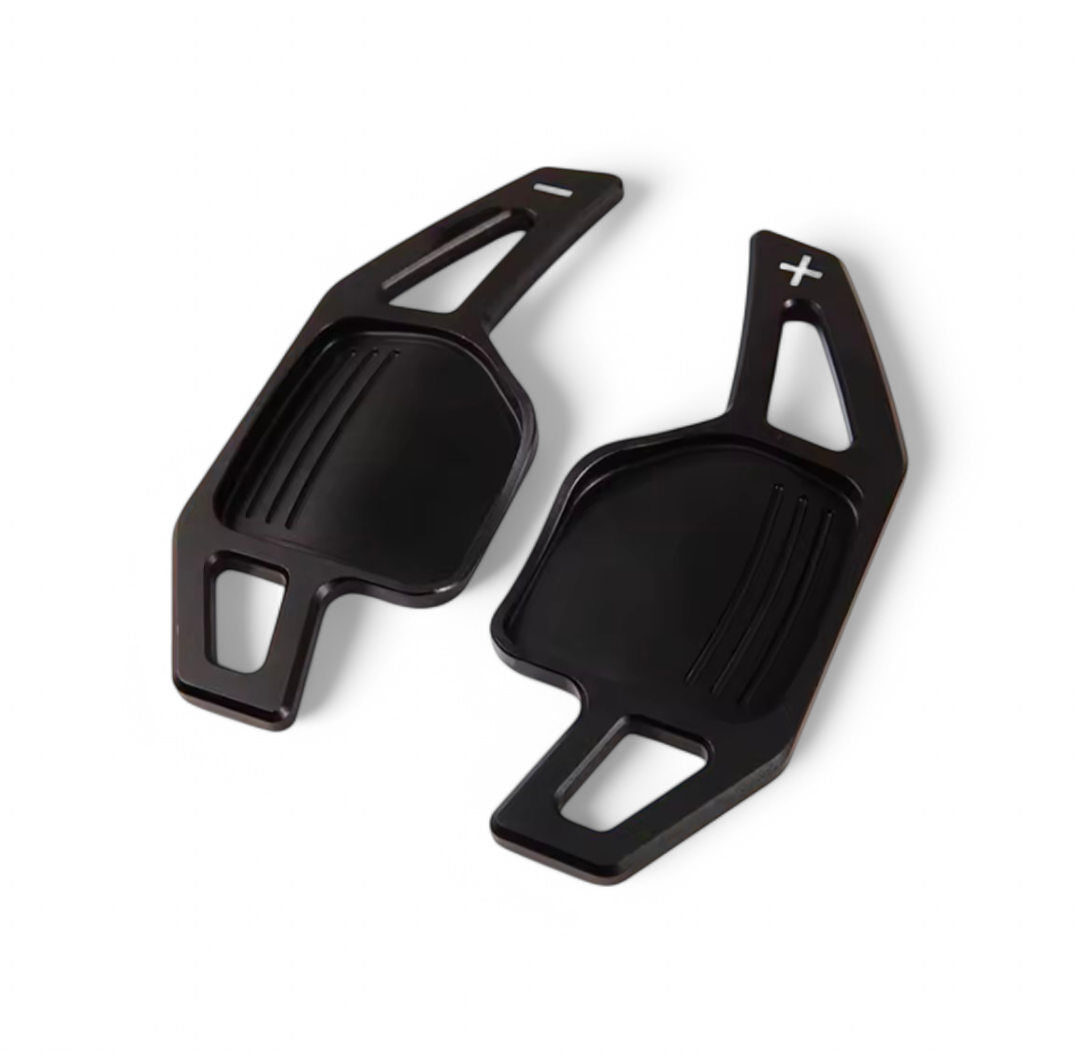 Performance steering wheel paddle shifters for Audi A6 and S6 C6 (2004 - 2011) Audi Euro Premium Parts Black