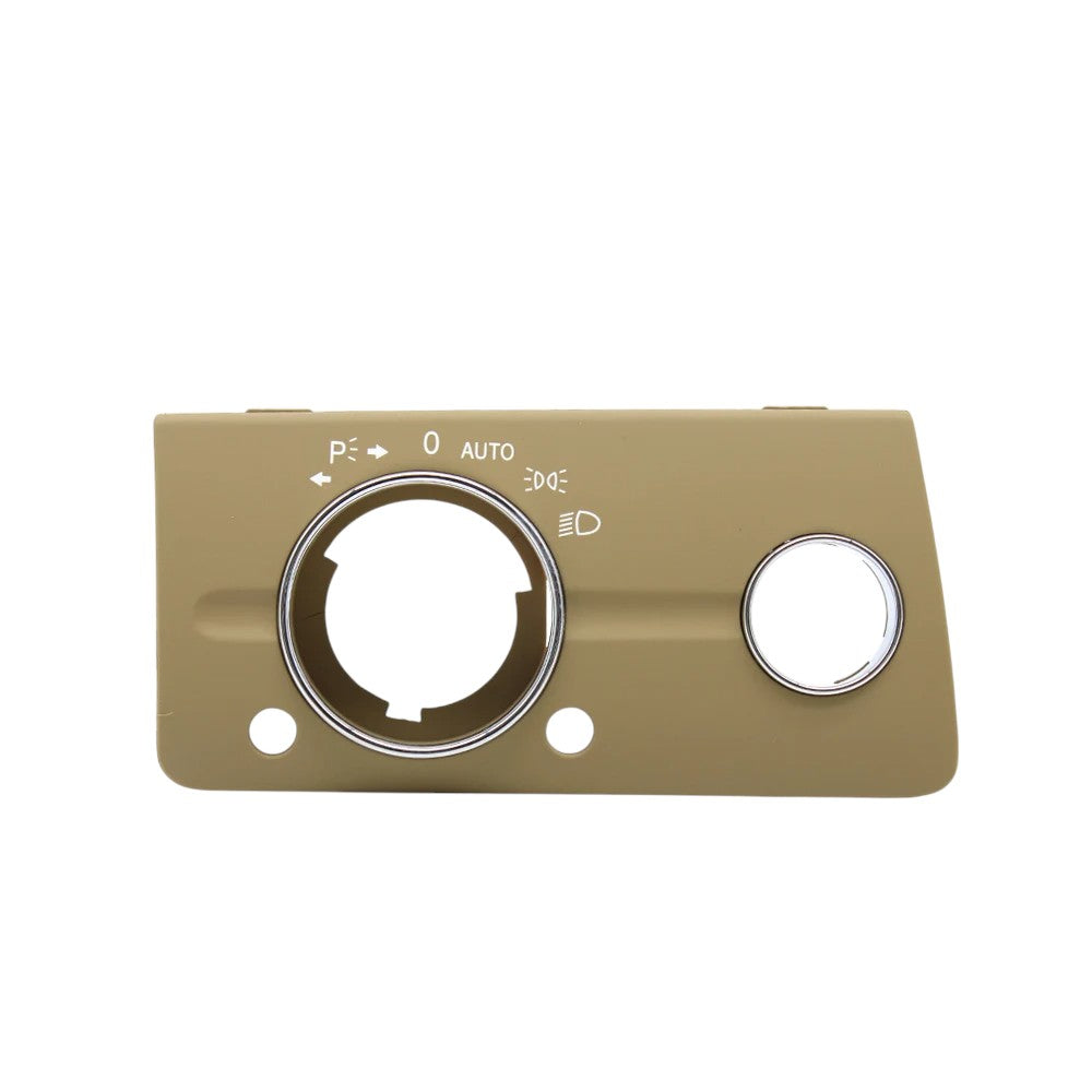 Headlight Control Panel for Mercedes-Benz E-Class W211 - 2003 to 2009 Euro Premium Parts Tan Without Adj. Dial