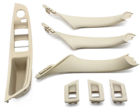 Replacement driver door handle for BMW 5 Series F10 (2010 - 2017) BMW Euro Premium Parts All 4 door handles Oyster Without folding mirror hole