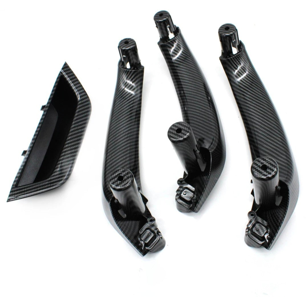Replacement interior door handles for BMW X4 F26 (2010 - 2017) BMW Euro Premium Parts All 4 door handles Carbon look