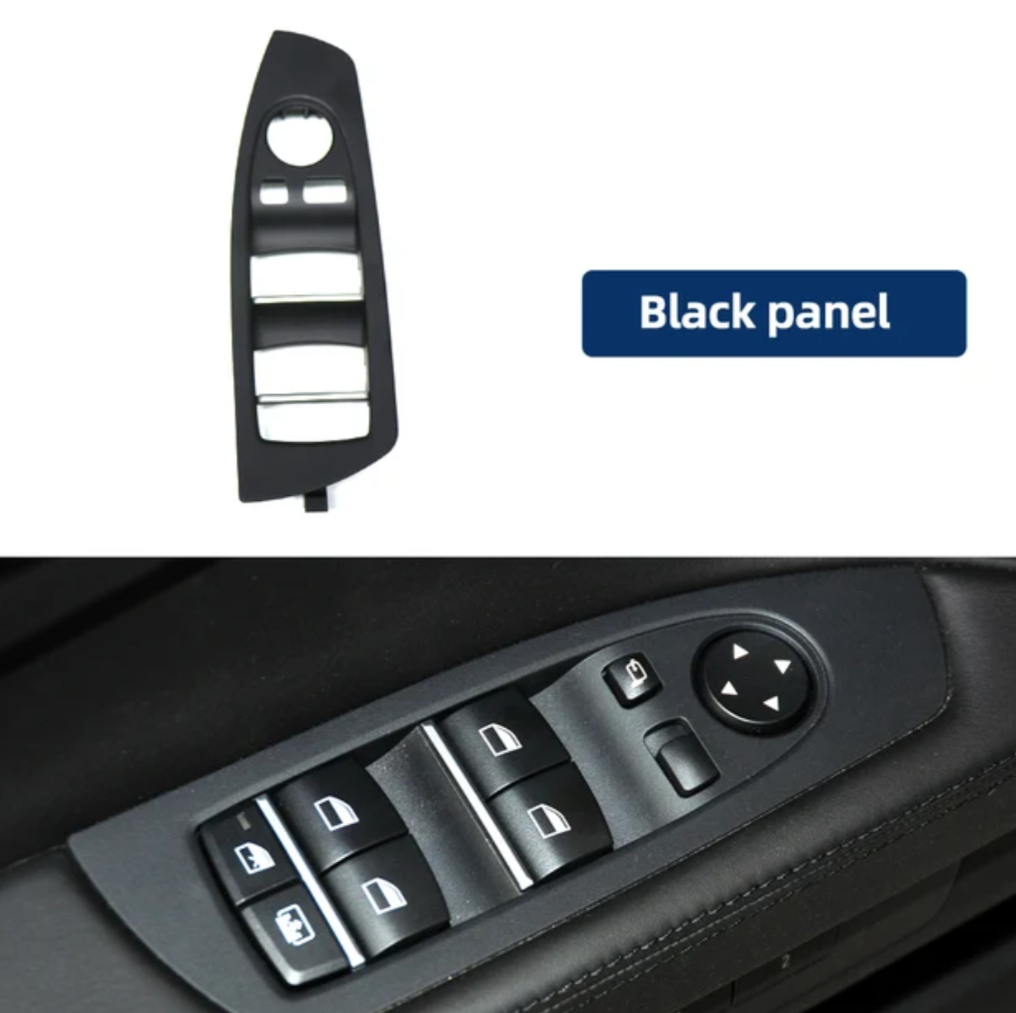 Replacement window switches trims for BMW 7 Series F01 (2010 - 2017) BMW Euro Premium Parts Driver window switches trim Black