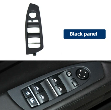Replacement window switches trims for BMW 7 Series F01 (2010 - 2017) BMW Euro Premium Parts Driver window switches trim Black
