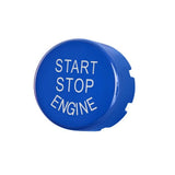 Start Stop Button Cover For BMW X5 F15 & X6 F16 - 2014 to 2019 BMW > Replacement Buttons Euro Premium Parts Blue