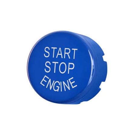 Start Stop Button Cover For BMW X5 F15 & X6 F16 - 2014 to 2019 BMW > Replacement Buttons Euro Premium Parts Blue