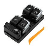 Chrome Window Switches & Side View Knob For Audi A5 B8, A4 B8 & Q5 8R - 2008 to 2014 Audi > Replacement Buttons Euro Premium Parts