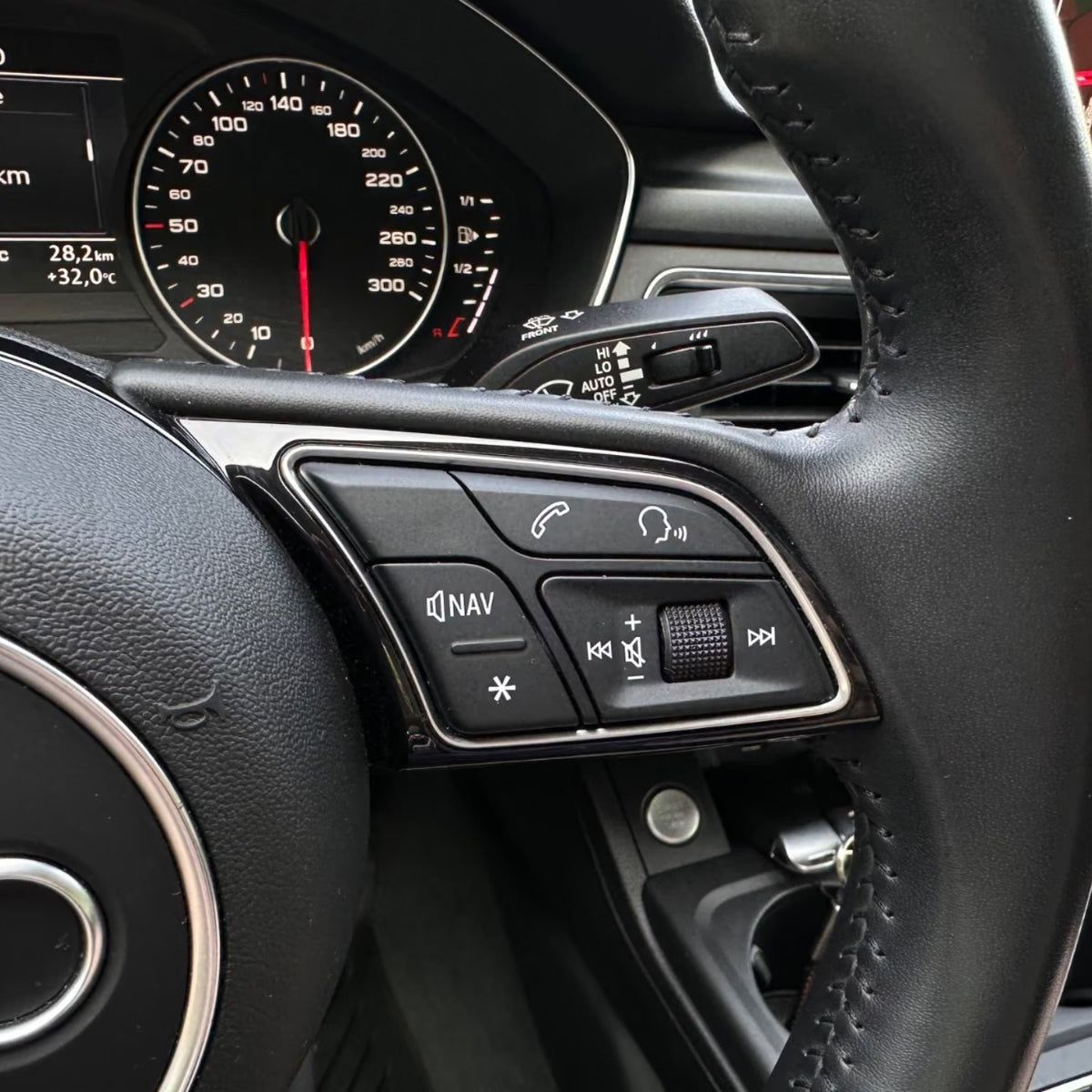 Multifunction Steering Wheel Replacement Buttons For Audi A4 S4 RS4 B9 - 2016 to 2024