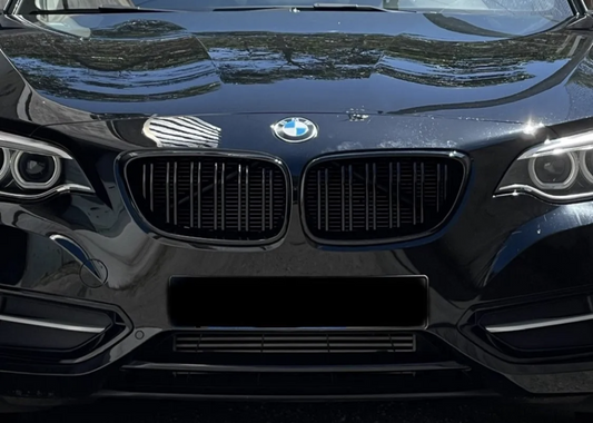 Black Front Kidney Grilles M2 Competition-look for BMW 2 Series F22 (2014 to 2022)