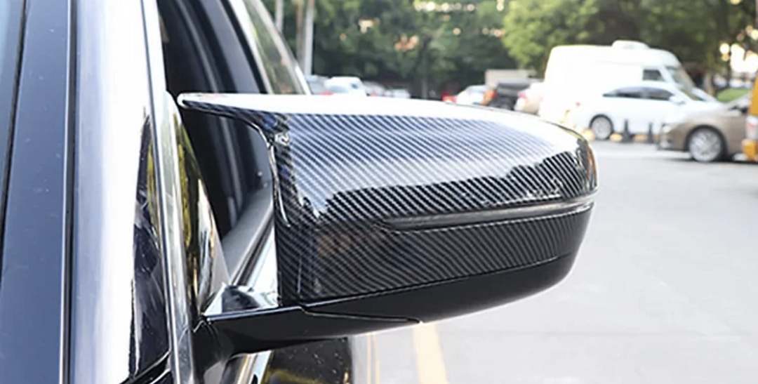 BMW M5 Competition Carbon-look Mirror Caps for BMW 5 Series G30 - 2018 to 2023