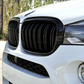 Black Front Kidney Grilles M Competition-look for BMW X6 F16 (2014 to 2018)