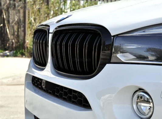Black Front Kidney Grilles M Competition-look for BMW X6 F16 (2014 to 2018)