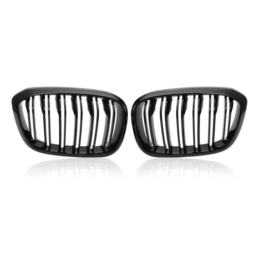 Black Front Kidney Grilles M Competition-look for BMW X3 G01 (2018 to 2022)