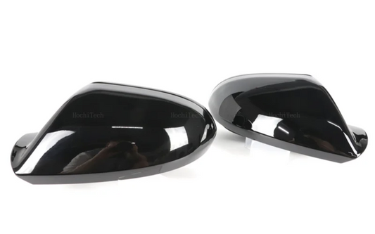 Glossy black mirror caps for Audi A6 C7 (2010 to 2018)