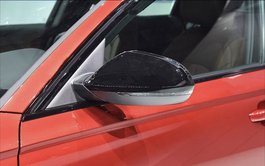 Glossy black mirror caps for Audi A6 C7 (2010 to 2018)