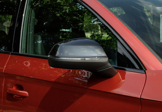 Glossy black mirror caps for Audi Q5 II (2018 to 2024)