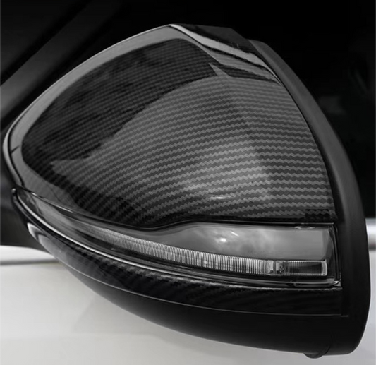 Carbon look mirror caps for Mercedes E-Class W213 (2015 to 2024)