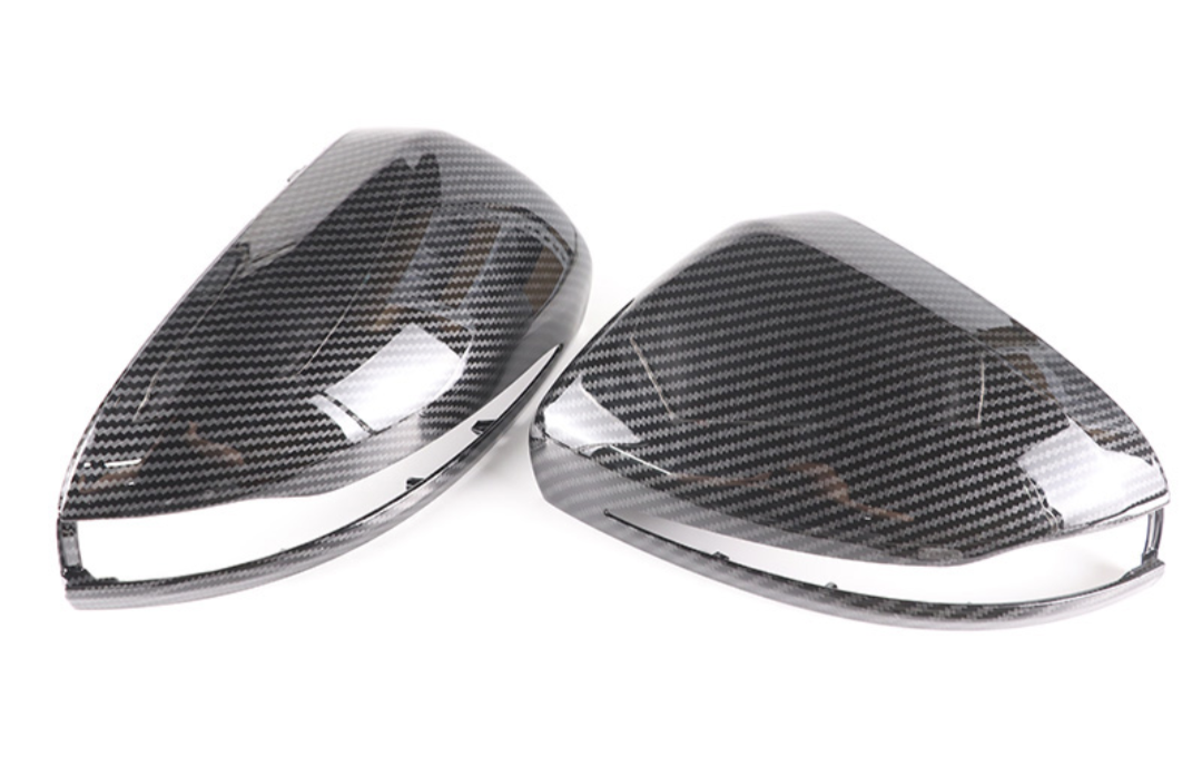 Carbon look mirror covers for Mercedes C-Class W205 (2014 to 2021)