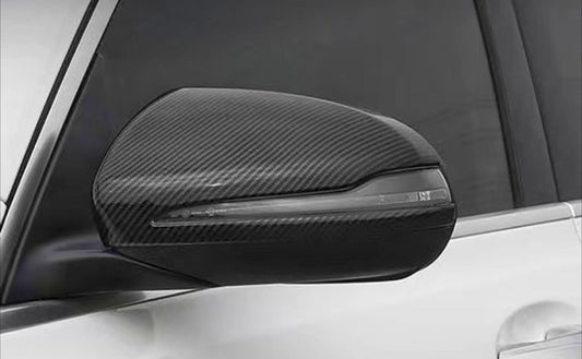 Carbon look mirror caps for Mercedes C-Class W205 (2014 to 2021)