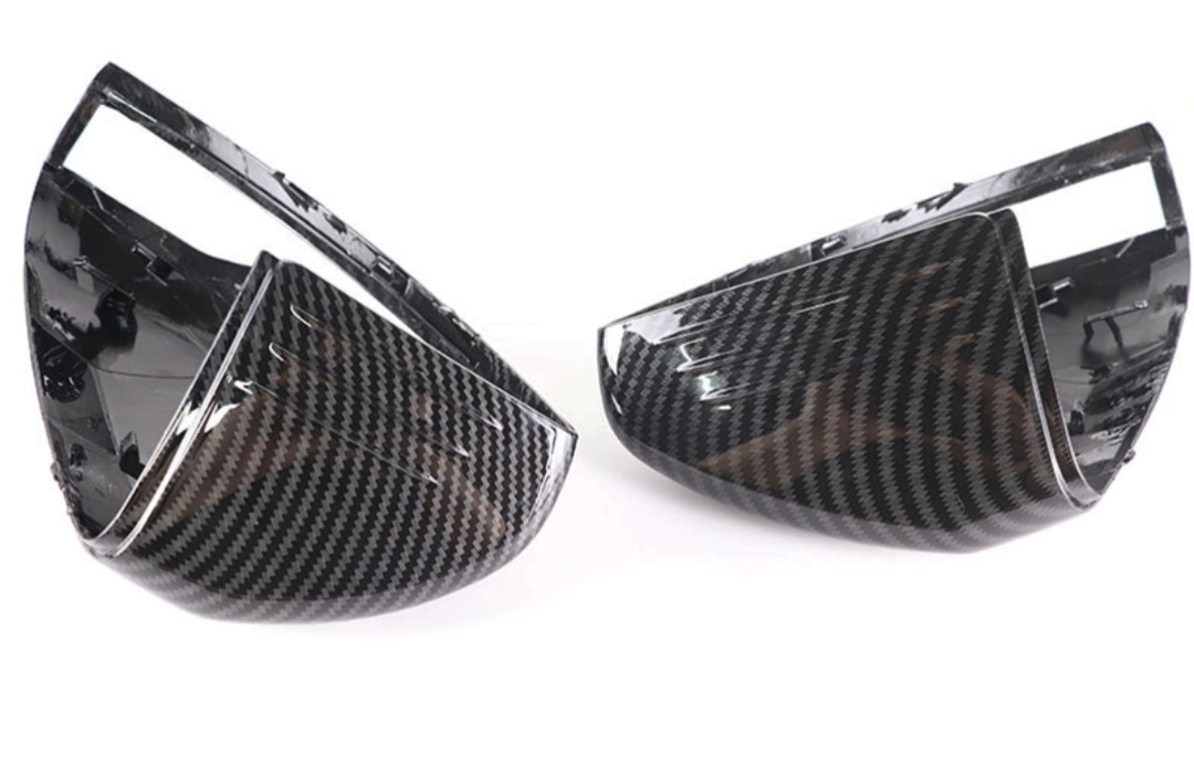 Carbon look mirror covers for Mercedes C-Class W205 (2014 to 2021)