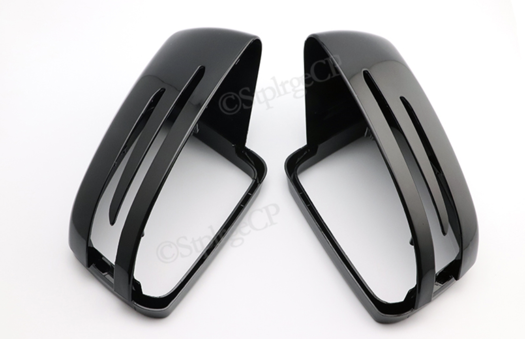Carbon look mirror covers for Mercedes C-Class W204 (2007 to 2014)