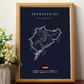 Car poster track of the Nurburgring Nordschleife | Wall art for your interior decoration