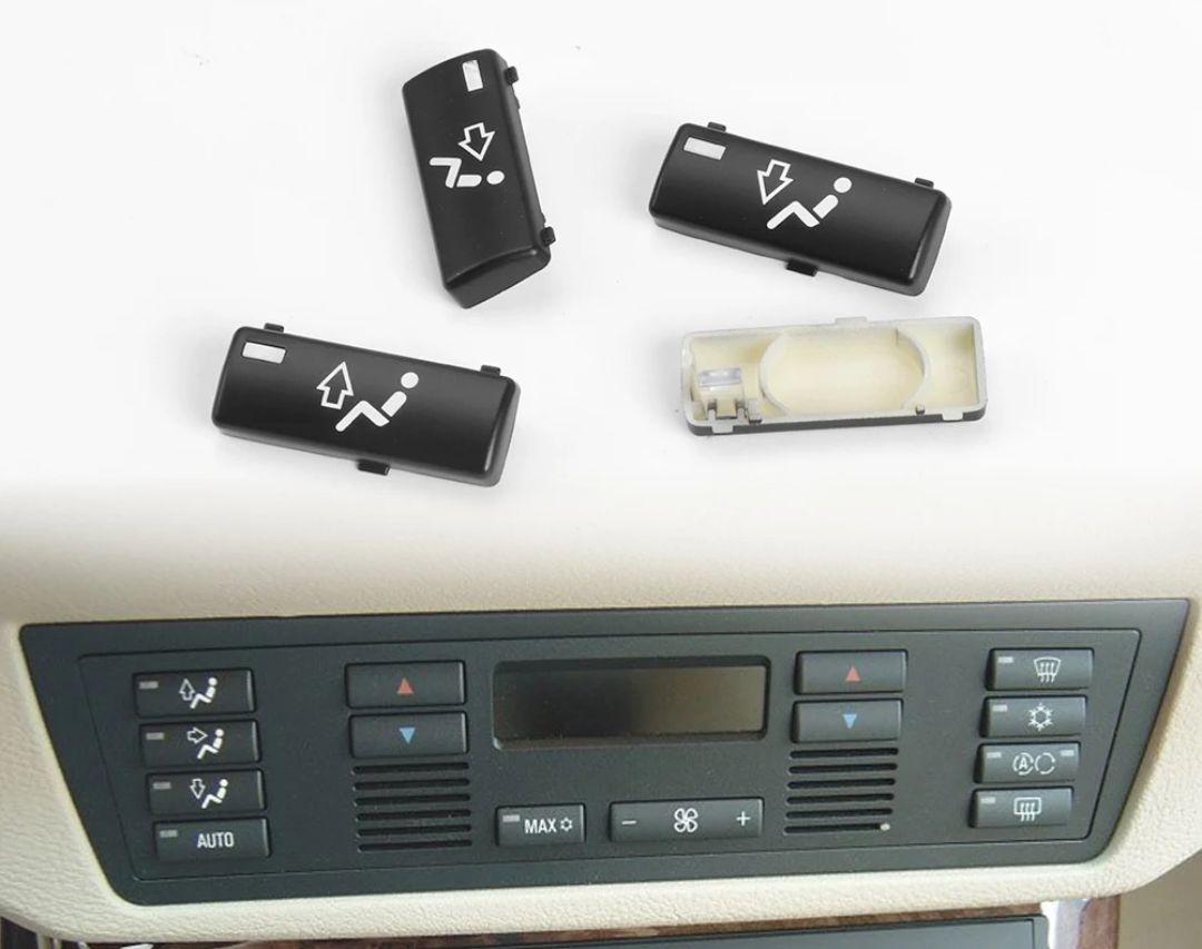 Set of 16 climate control buttons for BMW 5 Series M5 E39 (1996 to 2003)