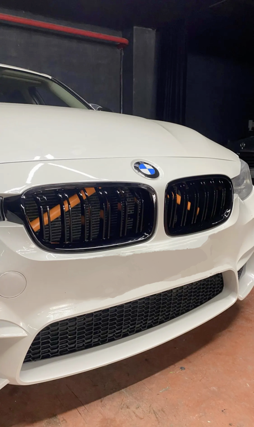 Black Front Kidney Grilles M3 Competition-look for BMW 3 Series F30 (2011 to 2019)