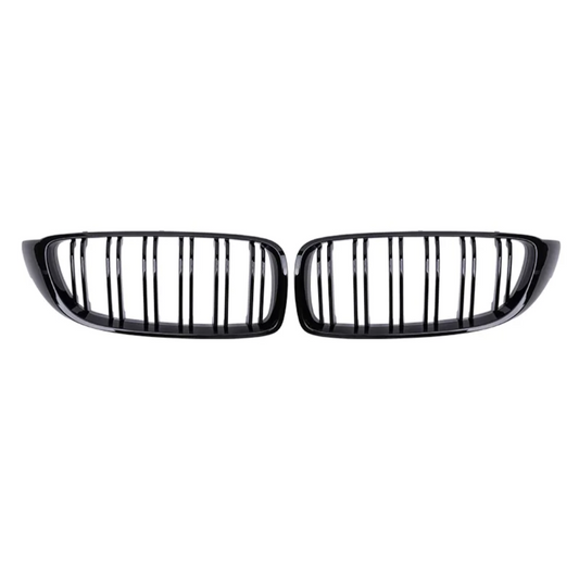Black Front Grilles M4 Competition-look for BMW 4 Series F32 (2013 to 2020)